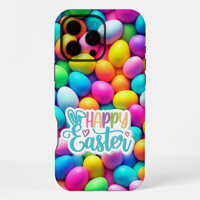 Bunt gefärbtes Osterei/Frühling iPhone 16 Pro Max Hülle (Rückseite)