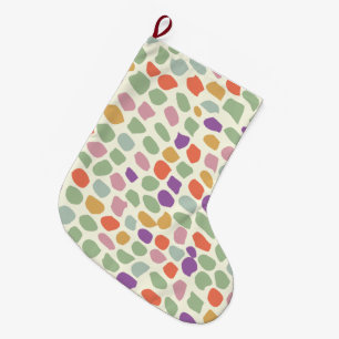 bunt gemustert großer weihnachtsstrumpf
