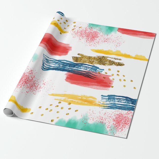 Bunt Geschenkpapier (Ungerollt)