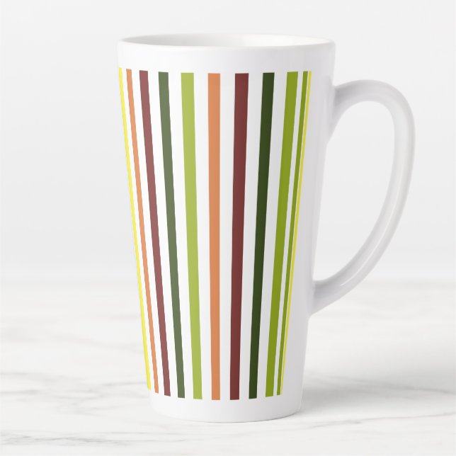 Bunt gestreifter Becher Milchtasse (Rechts)
