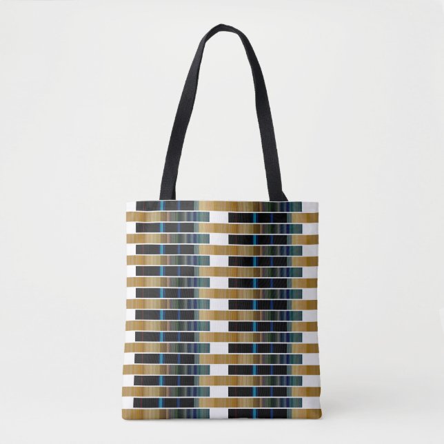 bunt gestreiftes Gewebe Tasche (Vorderseite)