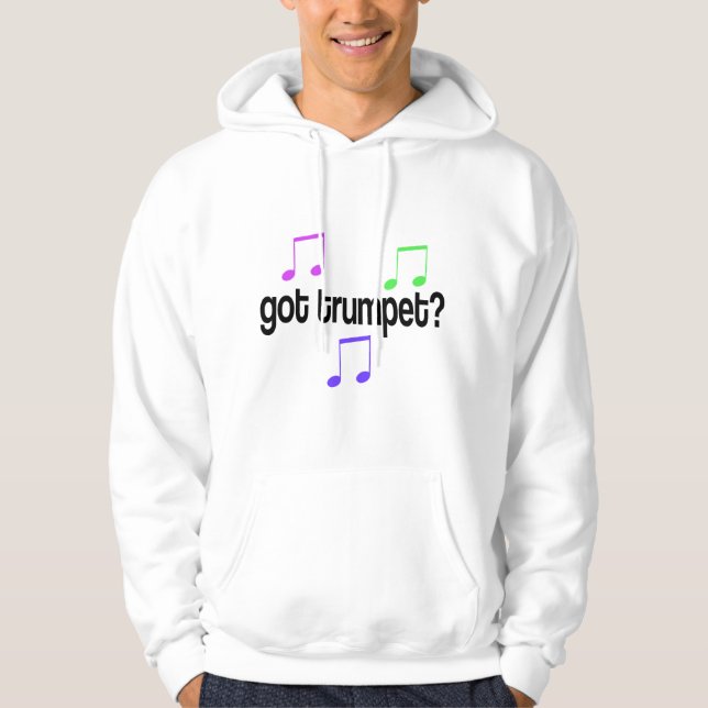 Bunt got Trompete-Musik-Geschenk Hoodie (Vorderseite)