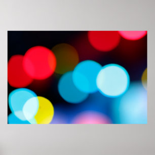 bunt (roter Himmel arktisch und gelb) verschwommen Poster