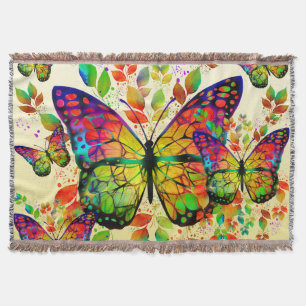 BUNT SCHMETTERLINGE NATUR IM FRÜHLING DECKE