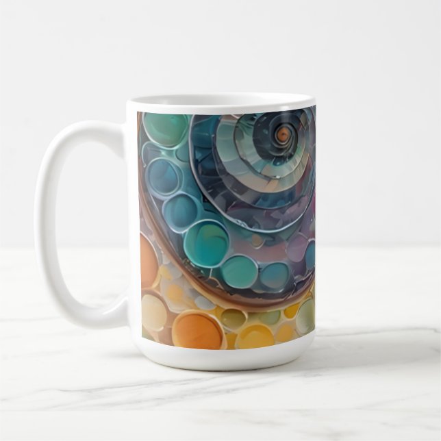 bunt und modern, Dekokissen Kaffeetasse (Links)