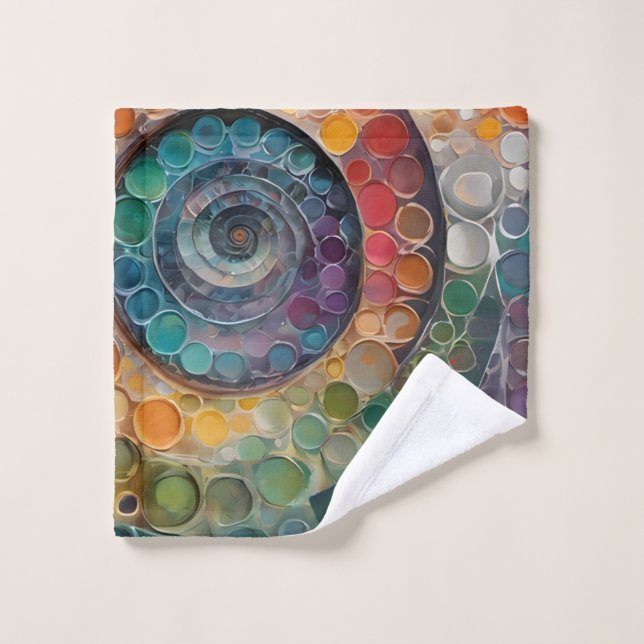 bunt und modern, ein schönes Handtuchset Badhandtuch Set (Waschlappen)