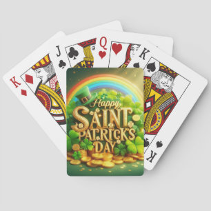 Bunt, wunderlich Regenbogen Saint Patrick's Day Spielkarten