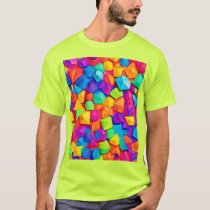 Bunt zusammengewürfelte Formen T-Shirt