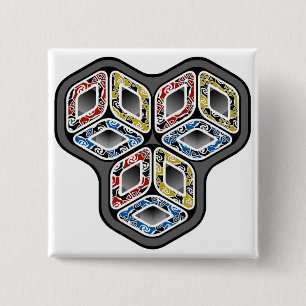 Bunte 3-D Würfel Button
