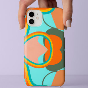 Bunte 70er Retro Vintage abstrakte Kunst Ästhetik Case-Mate iPhone 14 Pro Max Hülle