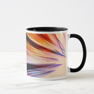 Bunte abstrakte Gegenstände gegen Weiß Tasse