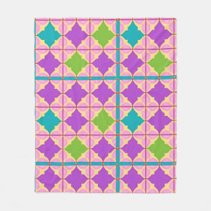 Bunte abstrakte geometrische Harmonie-Decke Fleecedecke