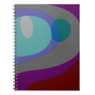 Bunte abstrakte Kunst 613 Notizblock