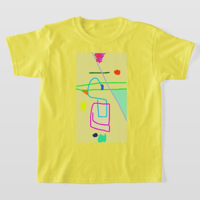 Bunte abstrakte Kunst 9 T-Shirt (Ablage )
