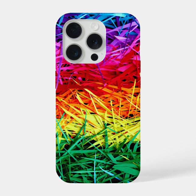 Bunte abstrakte Kunst iPhone 15 Pro Hülle (Rückseite)