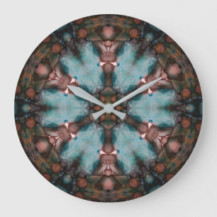 Bunte abstrakte Kunst-Rad Große Wanduhr