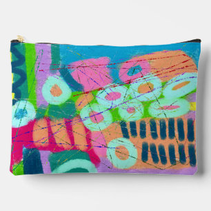 Bunte abstrakte Kunst Zubehörtasche