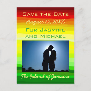 Bunte abstrakte Landschaft - retten Sie Ankündigungspostkarte