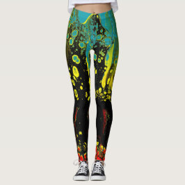 Bunte abstrakte Leggings - "der Anfang "