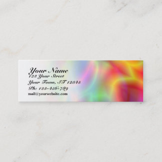 Bunte Abstraktions-dünne Visitenkarte