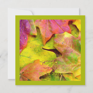 Bunte Ahornblätter/Herbst-Hochzeitseinladungen Einladung