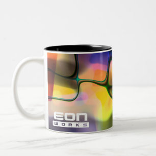 Bunte Äone bearbeitet Tasse