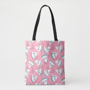 Bunte Aquarell-Wassermelonen Tasche