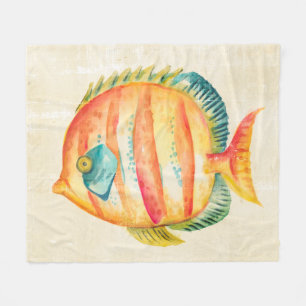 Bunte Aquarium-Fische Fleecedecke