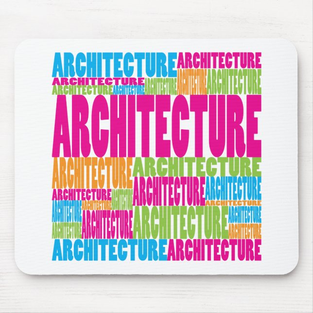 Bunte Architektur Mousepad (Vorne)