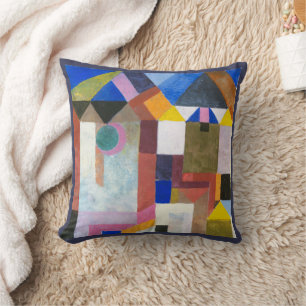 Bunte Architektur von Paul Klee, Abstrakte Kunst Kissen
