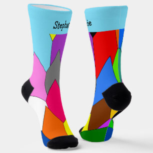 Bunte Art Deco Design Socken