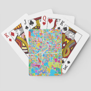 Bunte Atlanta-Karte Spielkarten