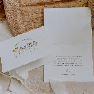 Bunte Baby-Blumen Baby Shower Dankeskarte