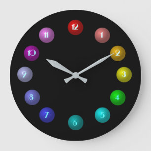 Bunte Ball-Wanduhr Große Wanduhr