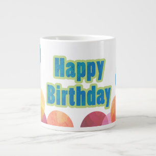 Bunte Ballon Geburtstag Jumbo-Tasse