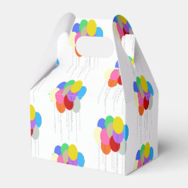 Bunte Ballons Geschenkschachtel