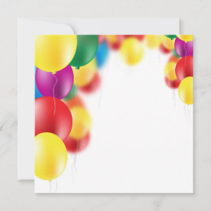 Bunte Ballons im Hintergrund