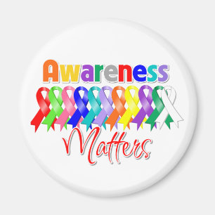 Bunte Bänder - Bewusstseins-Angelegenheiten Magnet