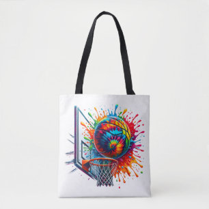 Bunte Basketball-Tie-Dye-Farb-Splash-Basketball Tasche