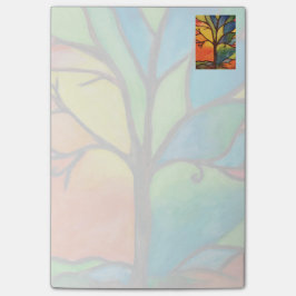 Bunte Baum-Post-ItNotizblöcke Post-it Klebezettel