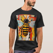 Bunte Bienen-Kunst Druck Honigbiene Wand
