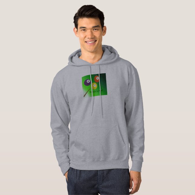 Bunte Billiardbälle Hoodie (Vorne ganz)