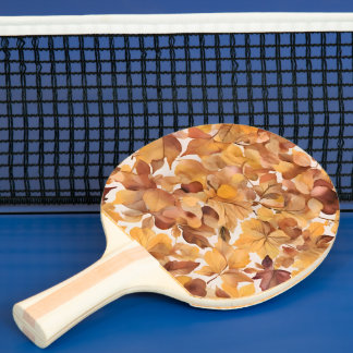 Bunte Blattfarben Tischtennis Schläger