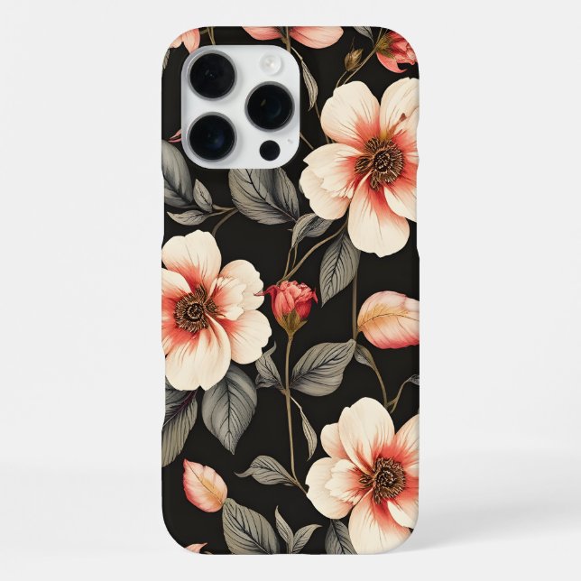 Bunte Blume iPhone 16 Pro Max Hülle (Rückseite)