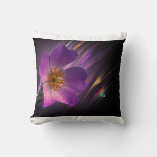 bunte Blumen Design Muster lila geometrisch Kissen