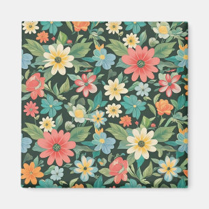 Bunte Blumen/Frühling Magnet