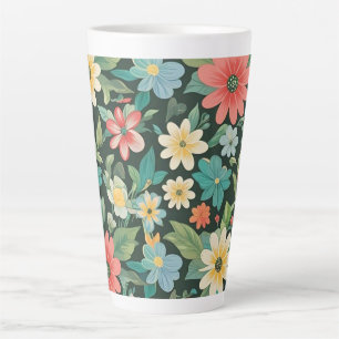 Bunte Blumen/Frühling Milchtasse