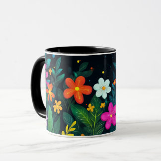 Bunte Blumen, Helle Lebendige Volkstümliche Schönh Tasse