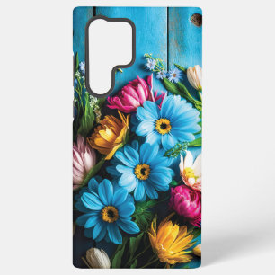 Bunte Blumen Samsung Galaxy Hülle