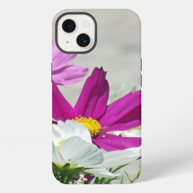 Bunte Blumen (weich) iPhone Hülle (Rückseite)